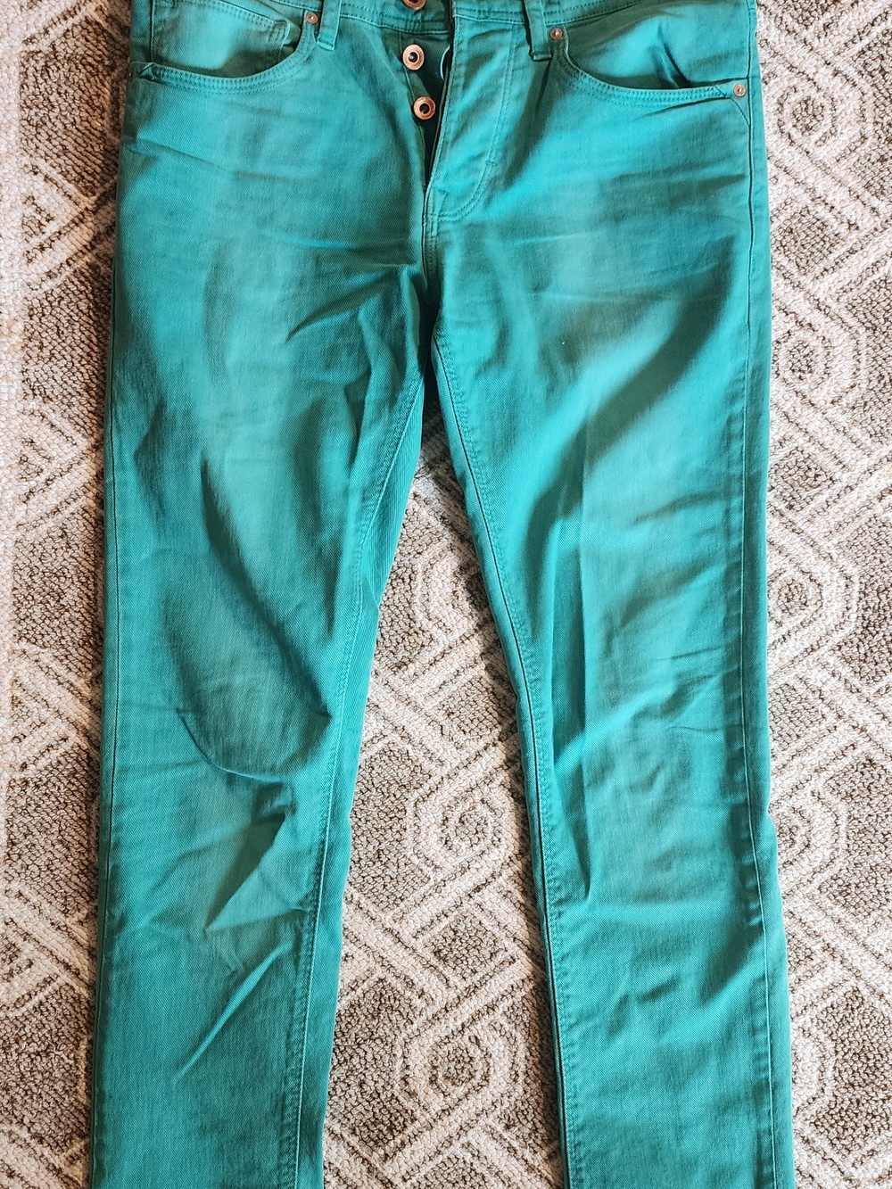 Zara Teal Skinny Jeans